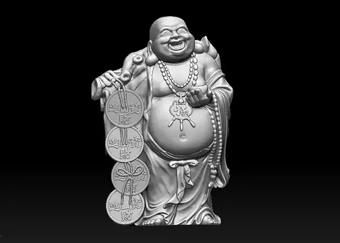 Buddha of Fortune 3d Print model