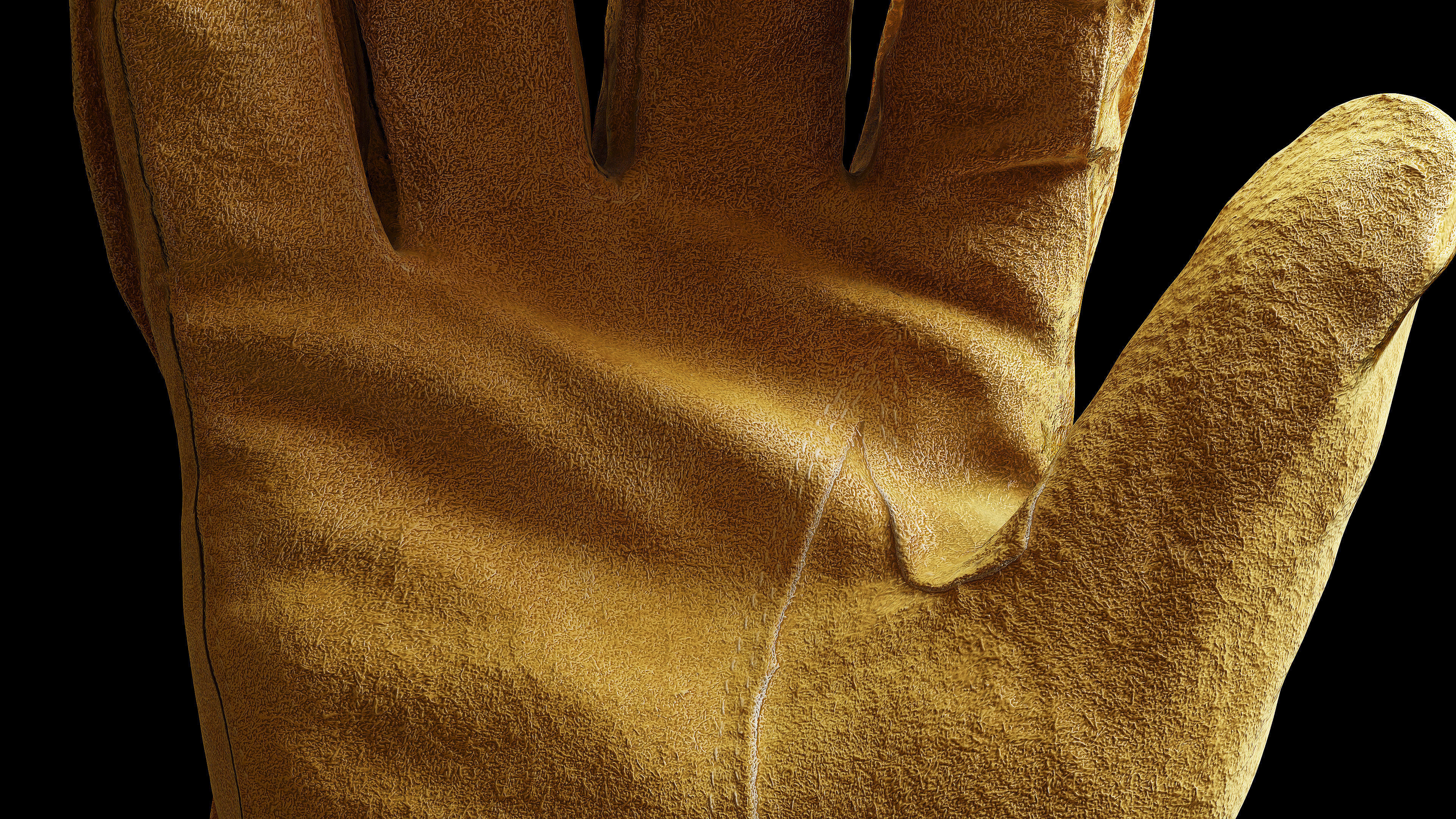 Worker Gloves 001 Low-poly 3D model_8