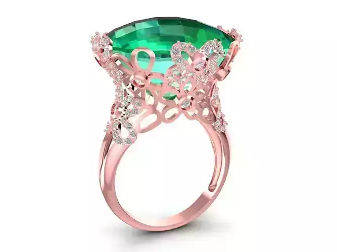 flower ring for women 3062