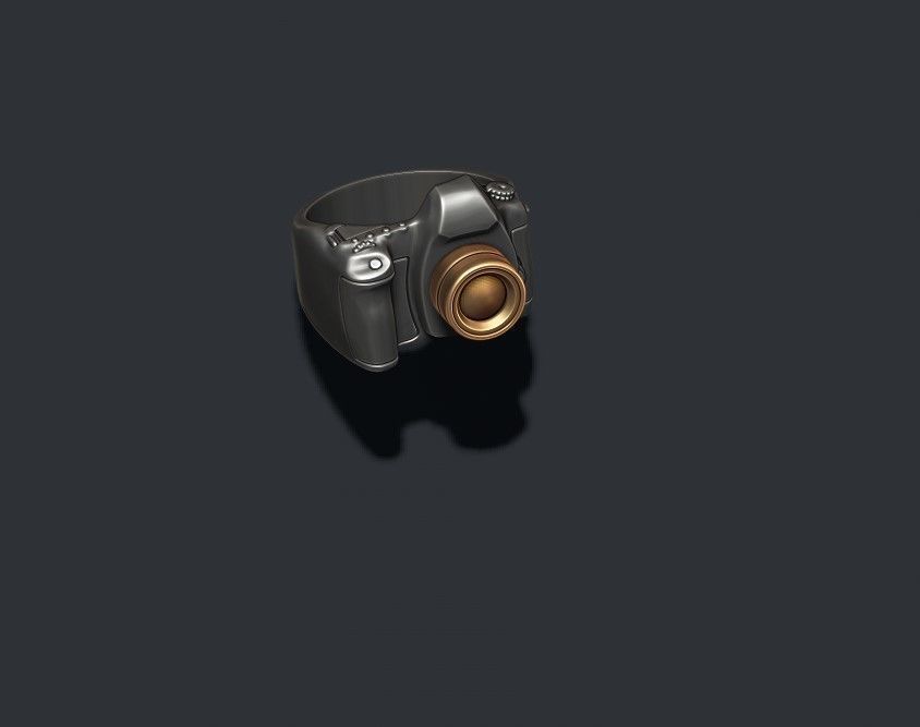 photo camera ring 3D print model_3