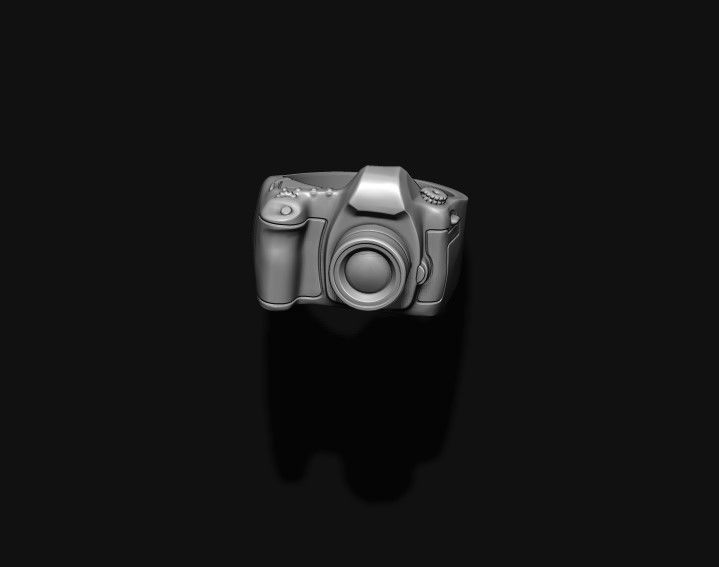 photo camera ring 3D print model_9