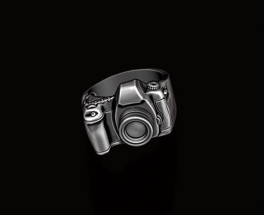 photo camera ring 3D print model_4