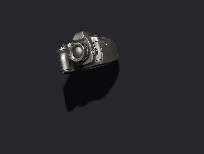 photo camera ring 3D print model_7