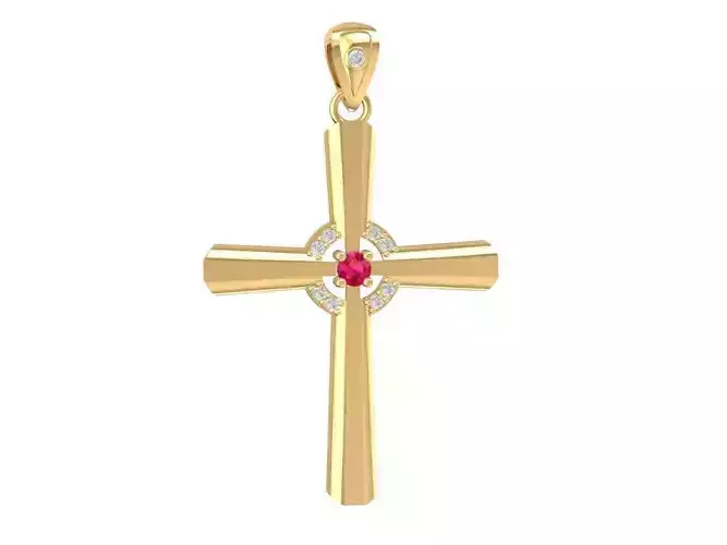 diamond cross pendant 3064