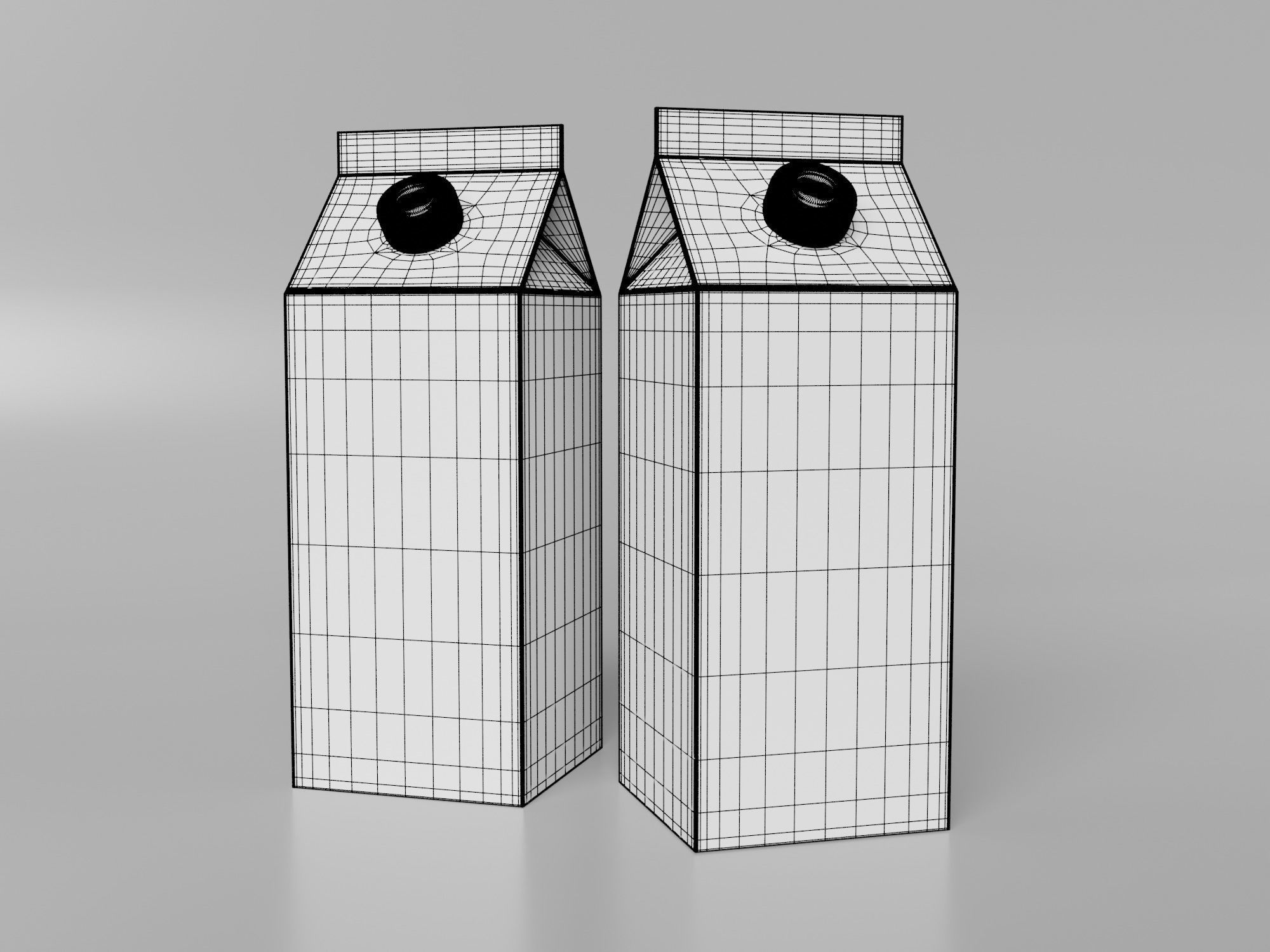 Milk Carton 3d model 3D model_3
