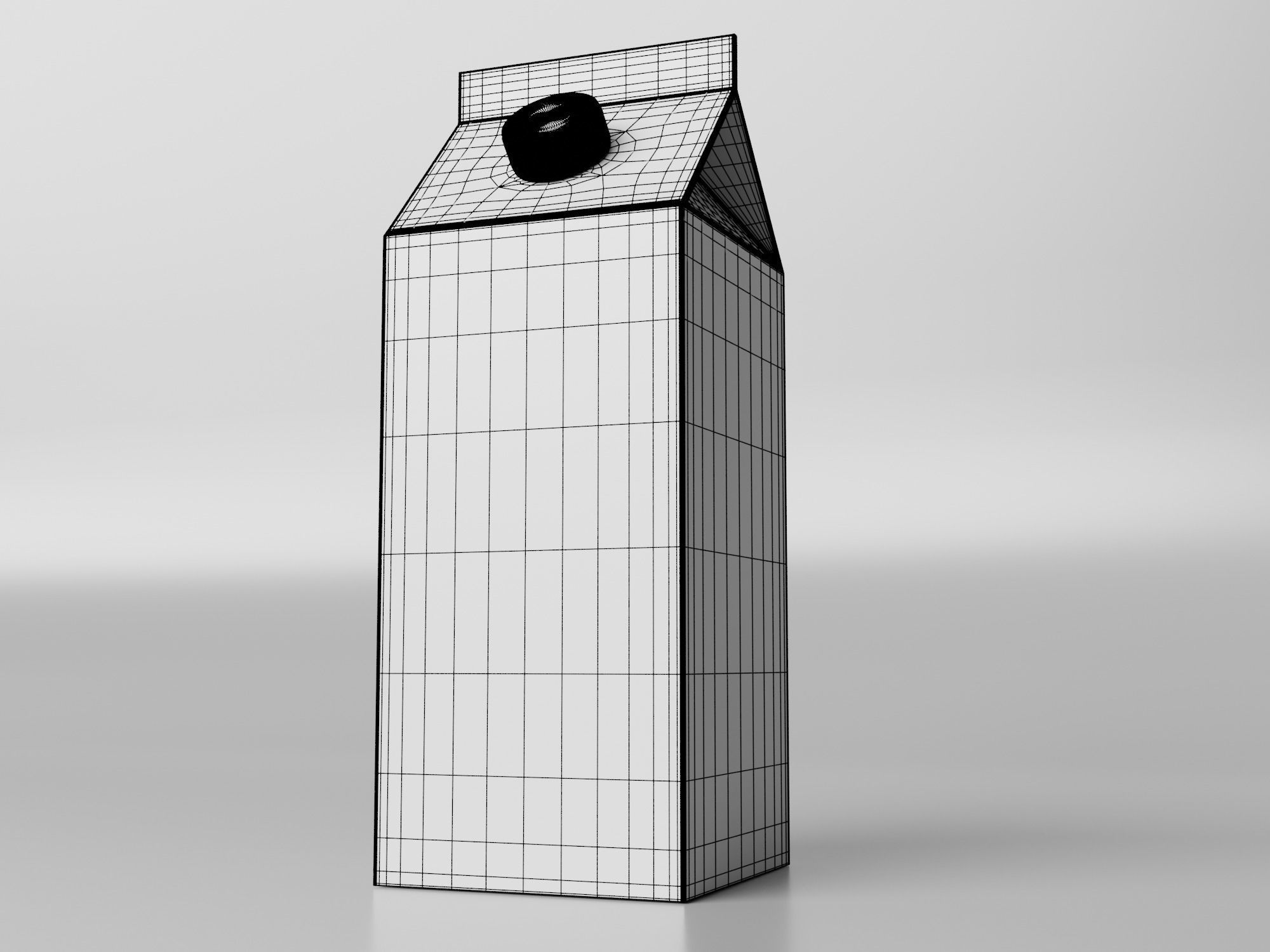 Milk Carton 3d model 3D model_4