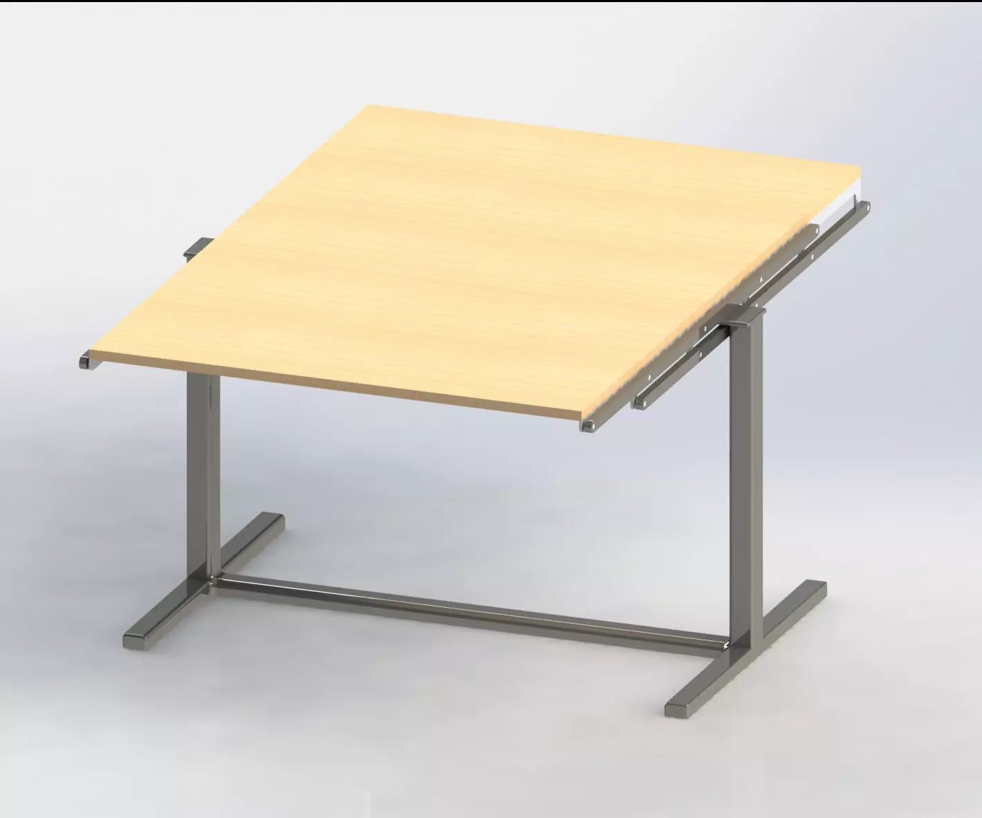 folding table 3D print model_0