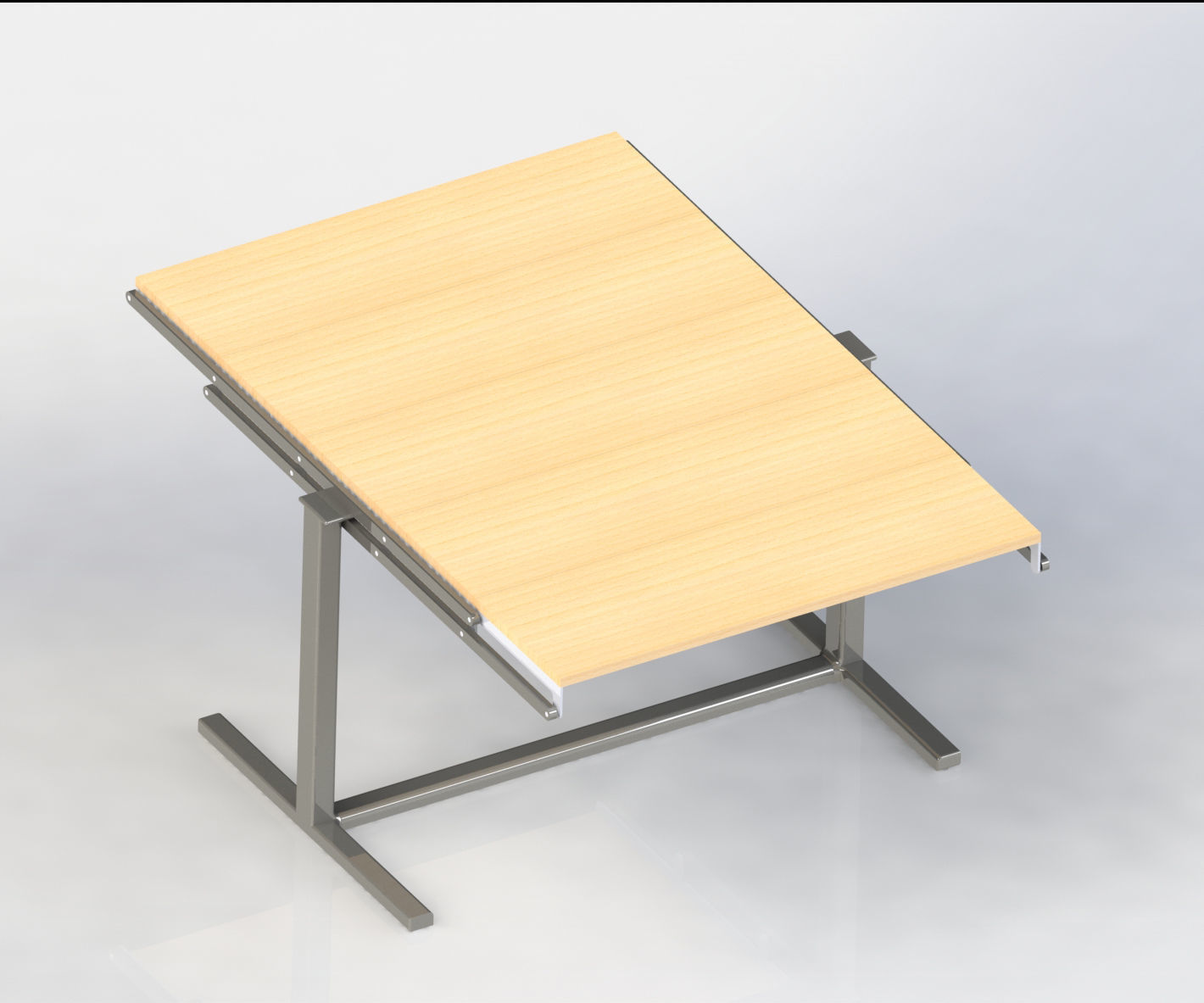 folding table 3D print model_3