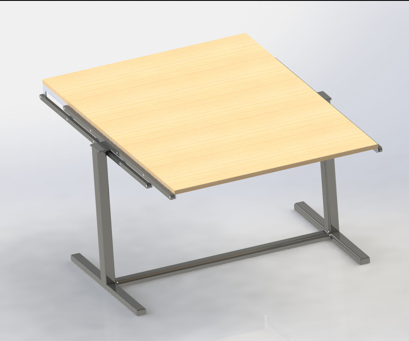 folding table 3D print model_1