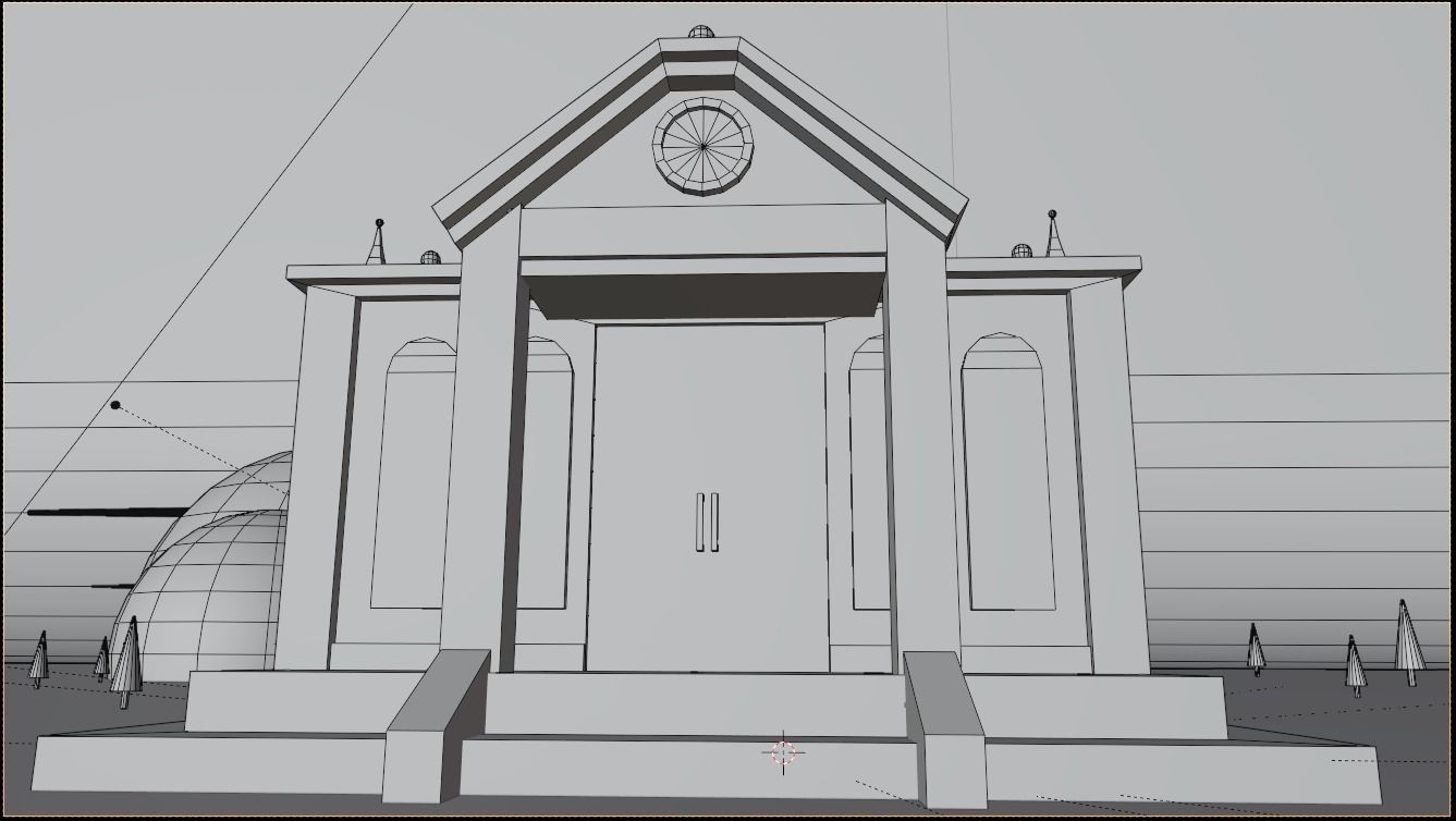 Toon House Low-poly 3D model_5