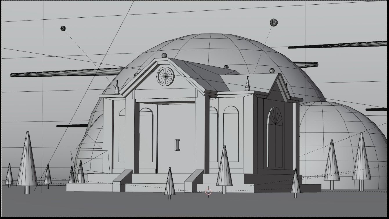 Toon House Low-poly 3D model_4