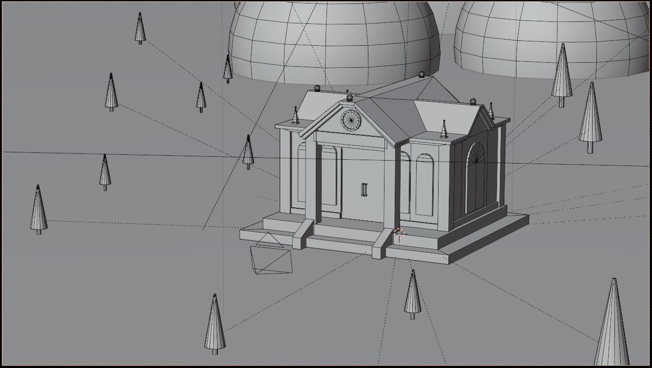 Toon House Low-poly 3D model_6