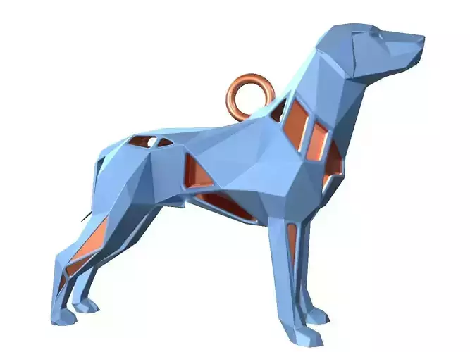 Animal Charm Boxer Great Dane Pendant