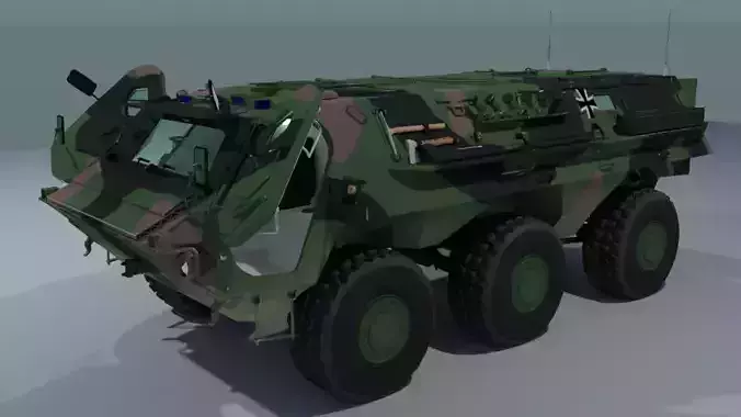 TPz Fuchs - Armored Personnel Carrier 3D model