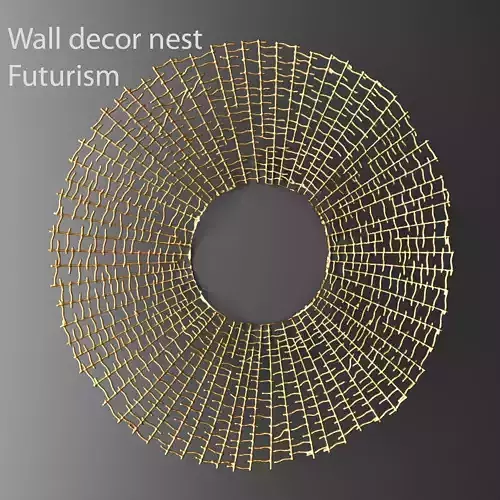 Wall decor futuristic coral Panel 3D 2