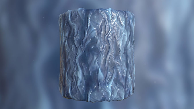IceSnowStylized cylinder Texture