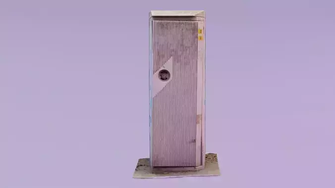 Ultra-realistic street telephone cabinet 