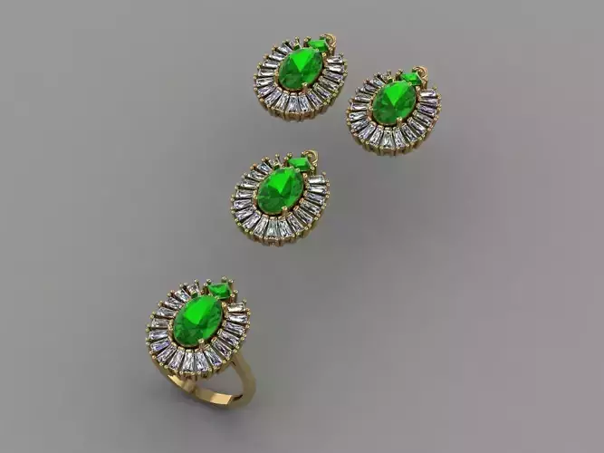 Set - Ring - Earring - Pendant