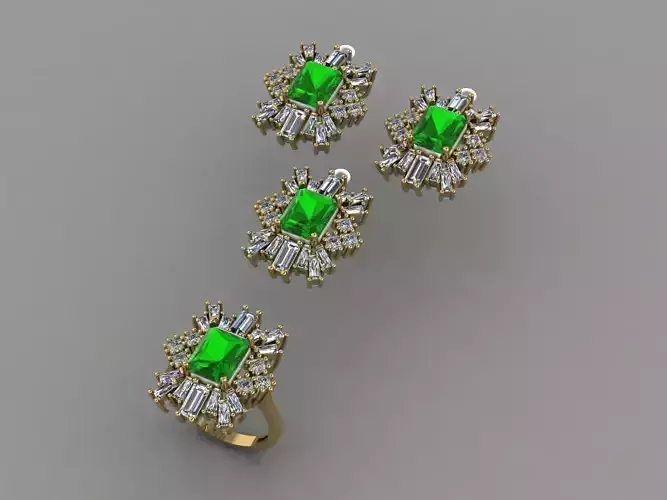 Set - Ring - Earring - Pendant