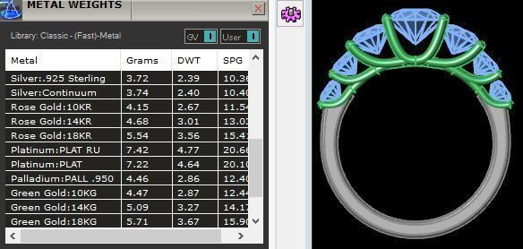 Circle 7 Stone Ring  3D print model_9