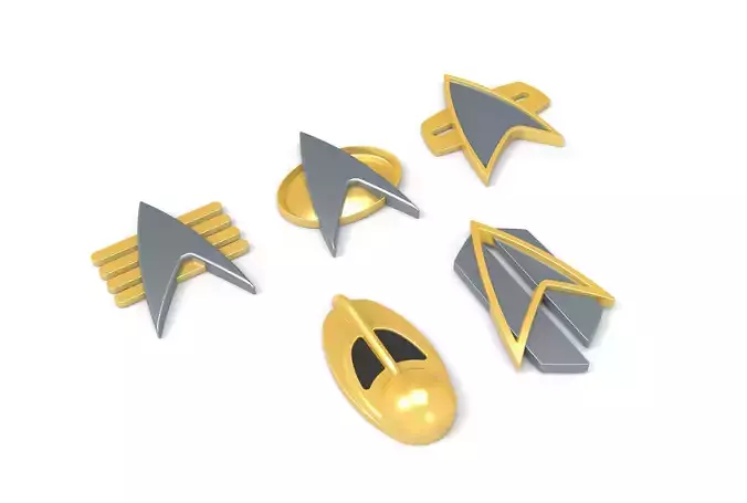 Star Trek Badges 3D print model