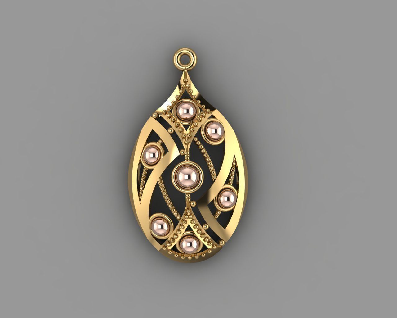 Dorica - Pendant 3D print model_1