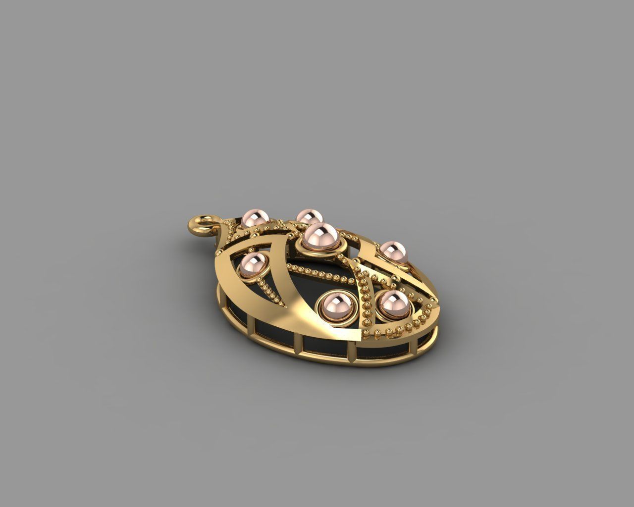 Dorica - Pendant 3D print model_3