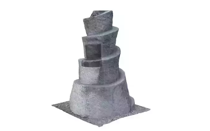 Historic totem helicoid shape 3D model