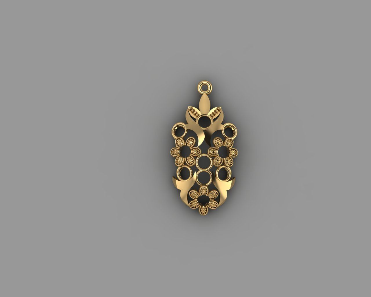 Dorica - Pendant 3D print model_1