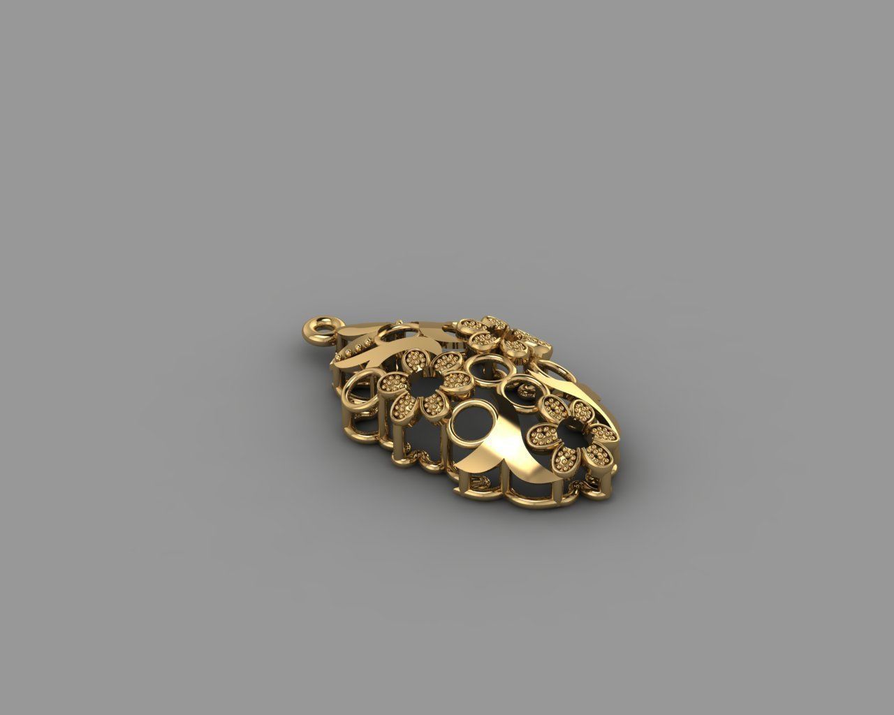 Dorica - Pendant 3D print model_2