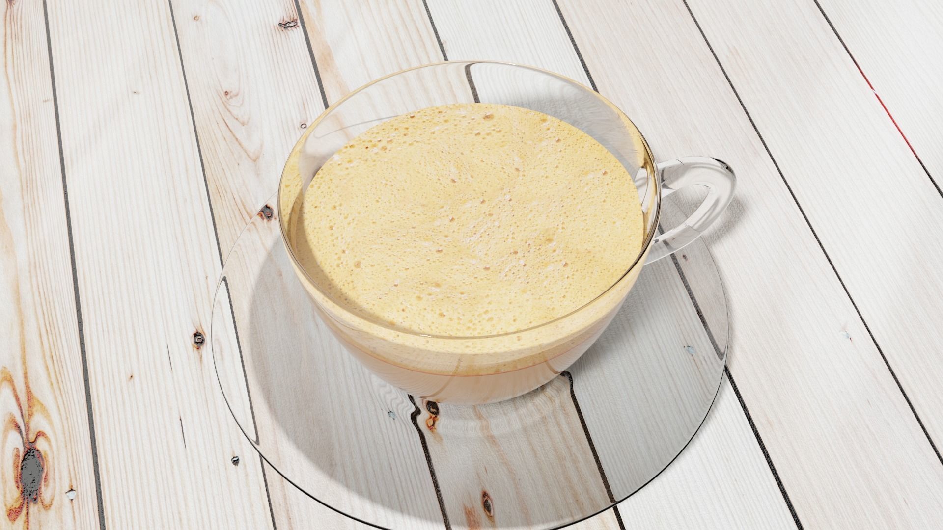 Nescafe cup Low-poly 3D model_4