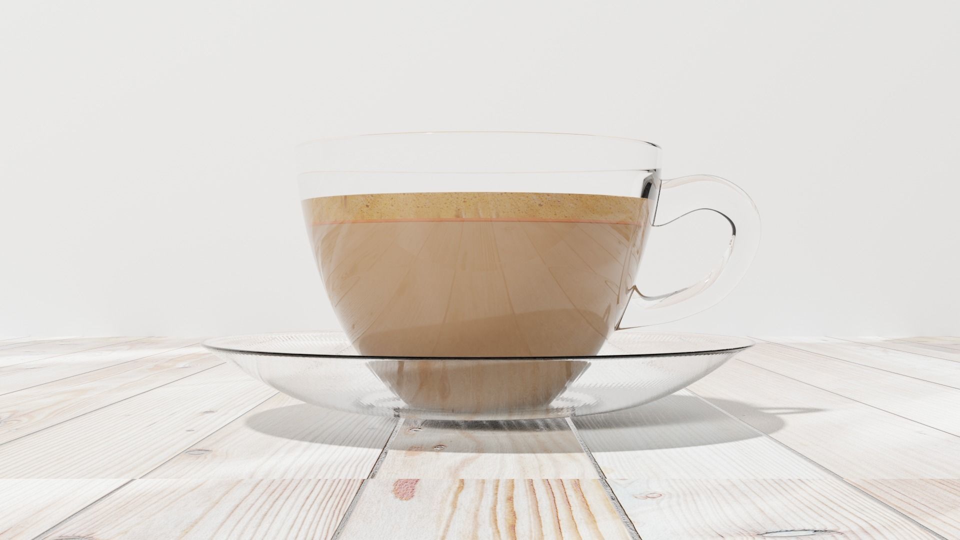 Nescafe cup Low-poly 3D model_3