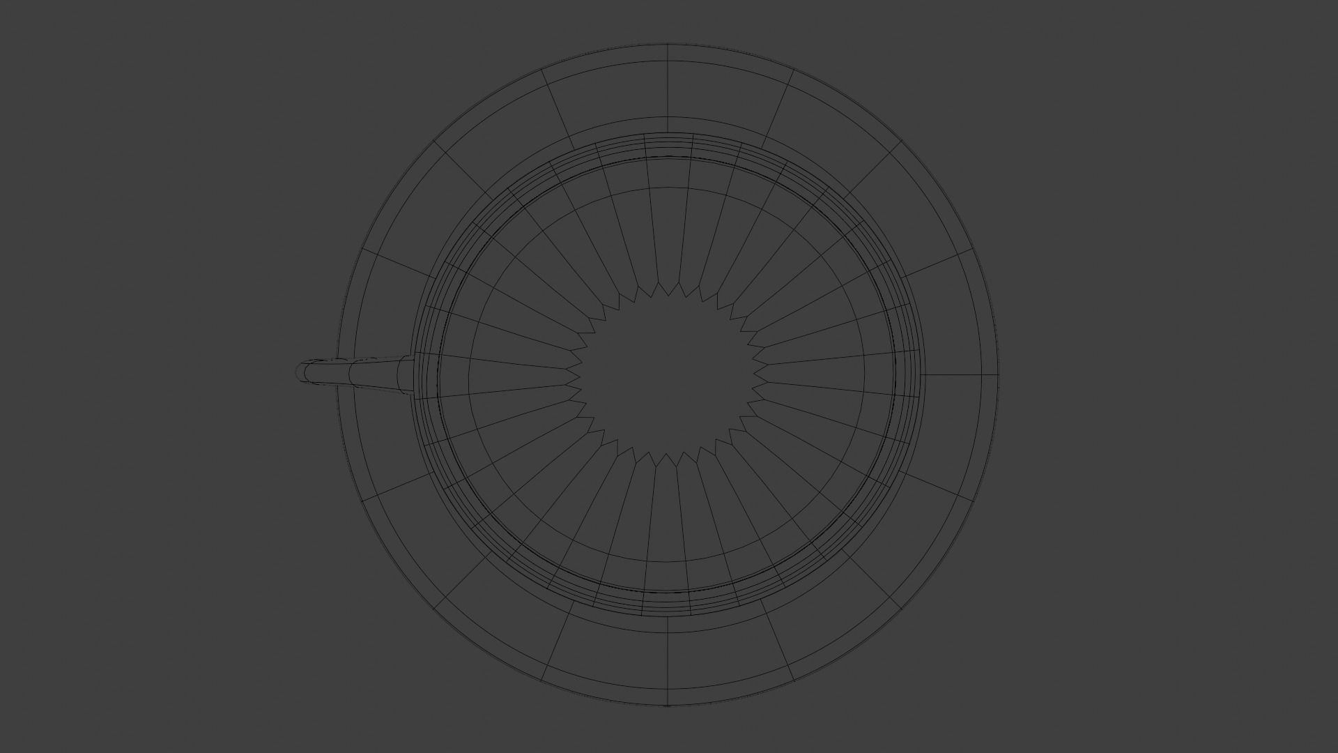 Nescafe cup Low-poly 3D model_7