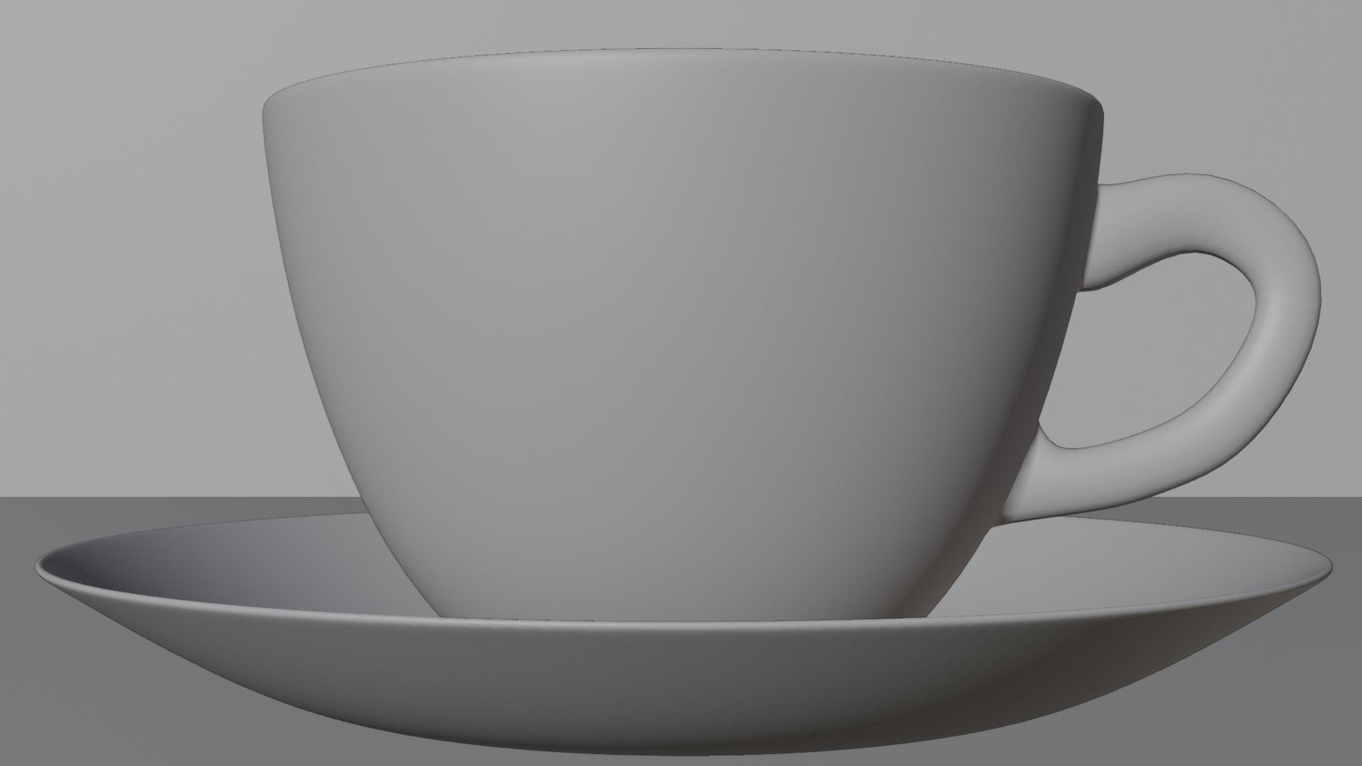 Nescafe cup Low-poly 3D model_6
