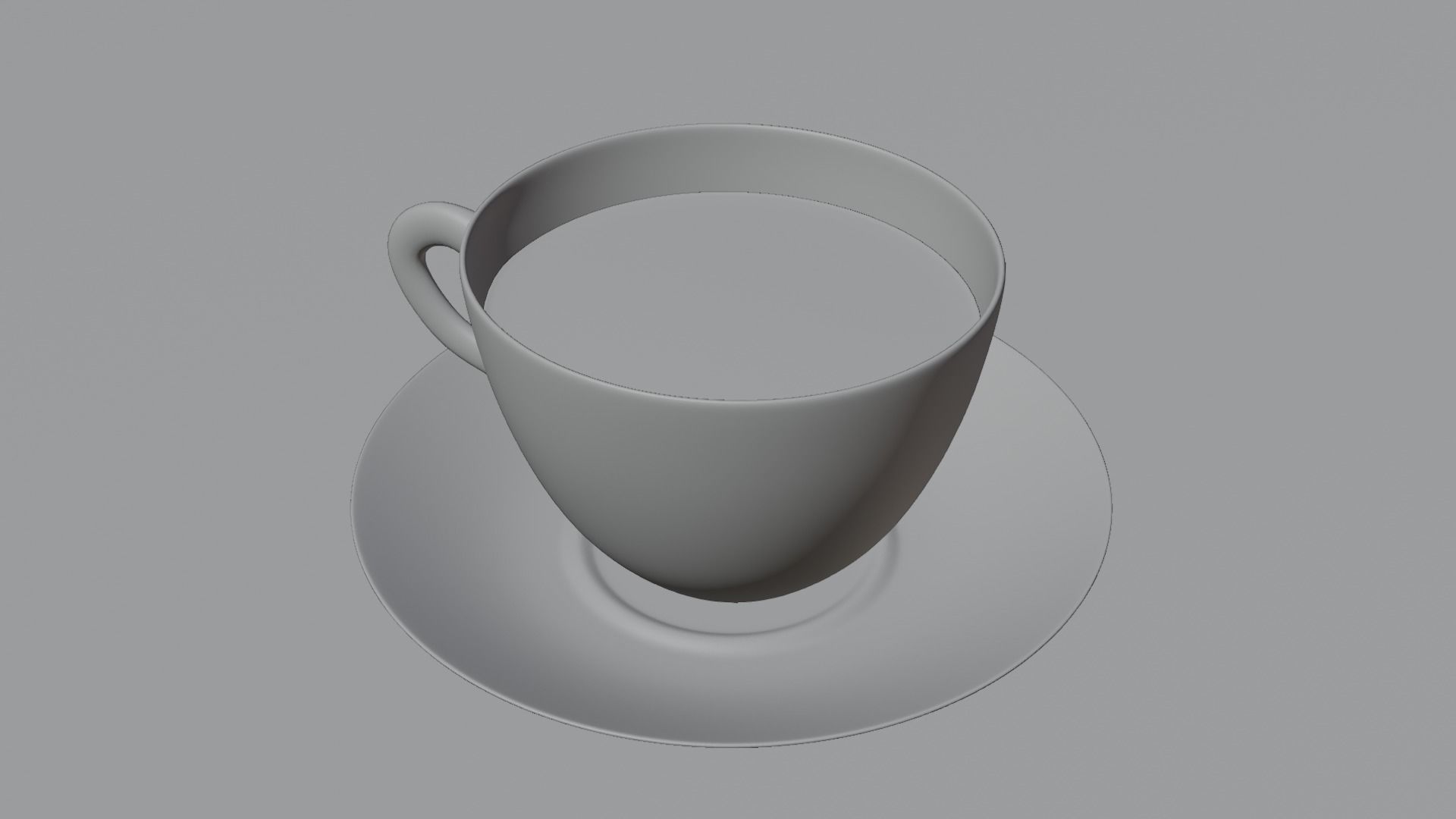 Nescafe cup Low-poly 3D model_1