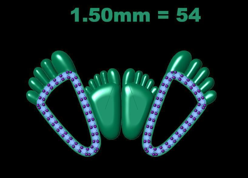 Feet - Pendant 3D print model_1