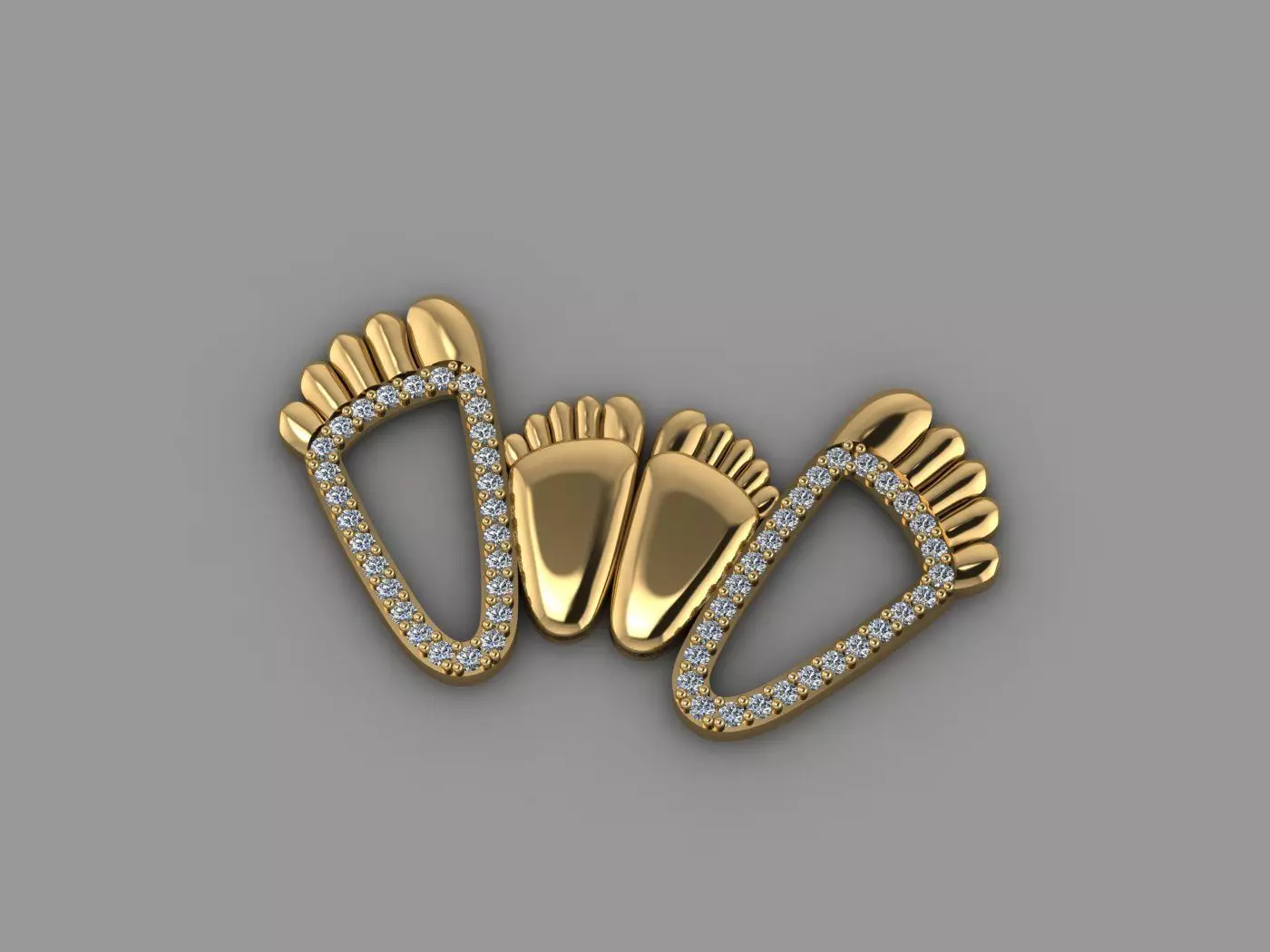 Feet - Pendant 3D print model_0