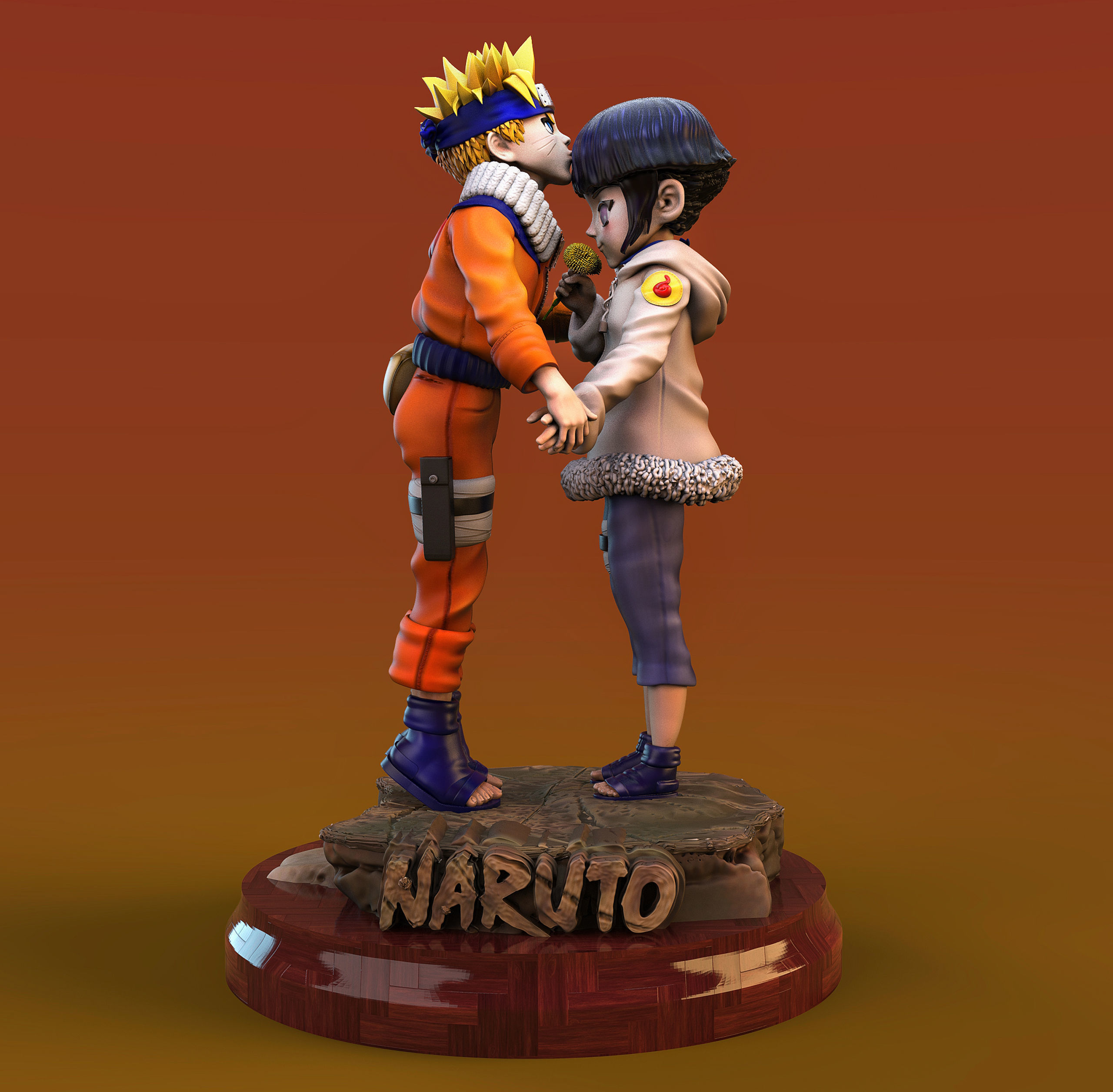 Hinata Uzumaki 3D print model_1