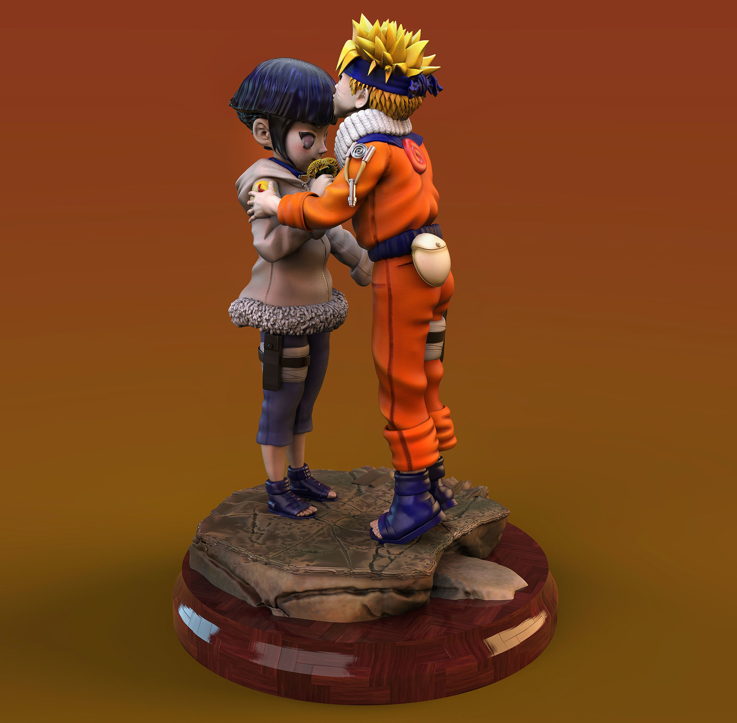 Hinata Uzumaki 3D print model_3