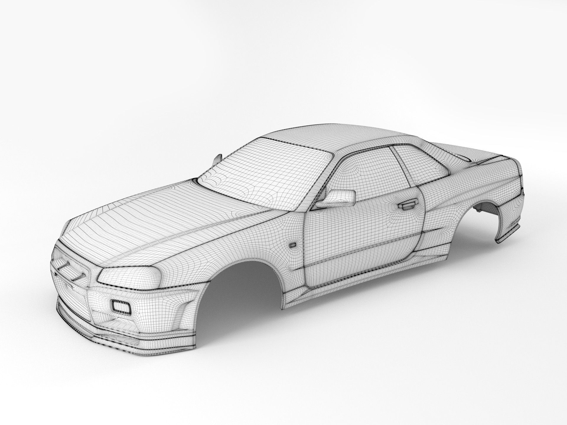 Nissan Skyline Body RC 3D print model_1