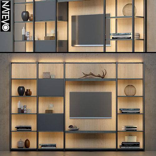 Natevo Bookcase 3D model