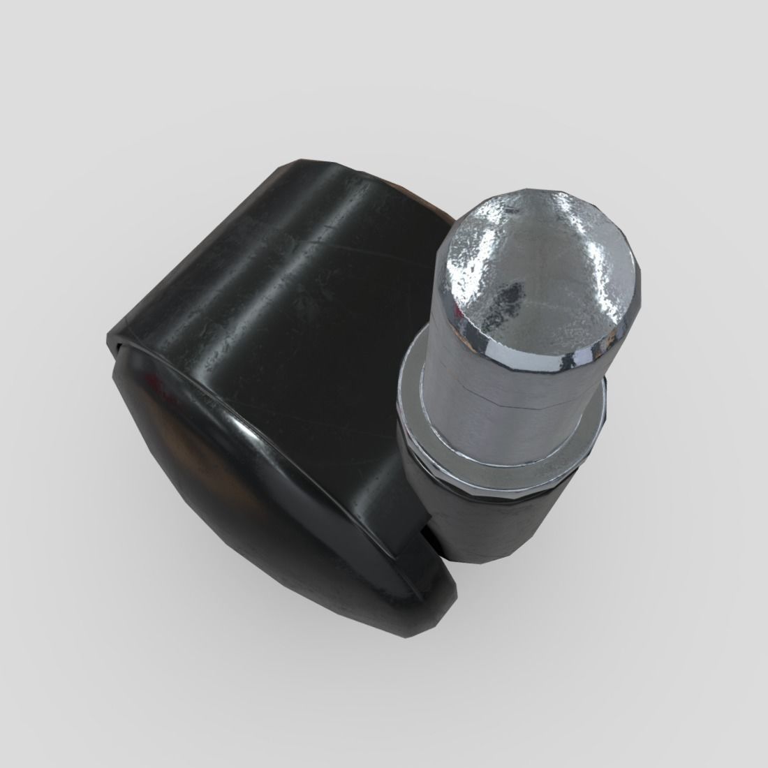 Trolley Wheel Low-poly 3D model_7