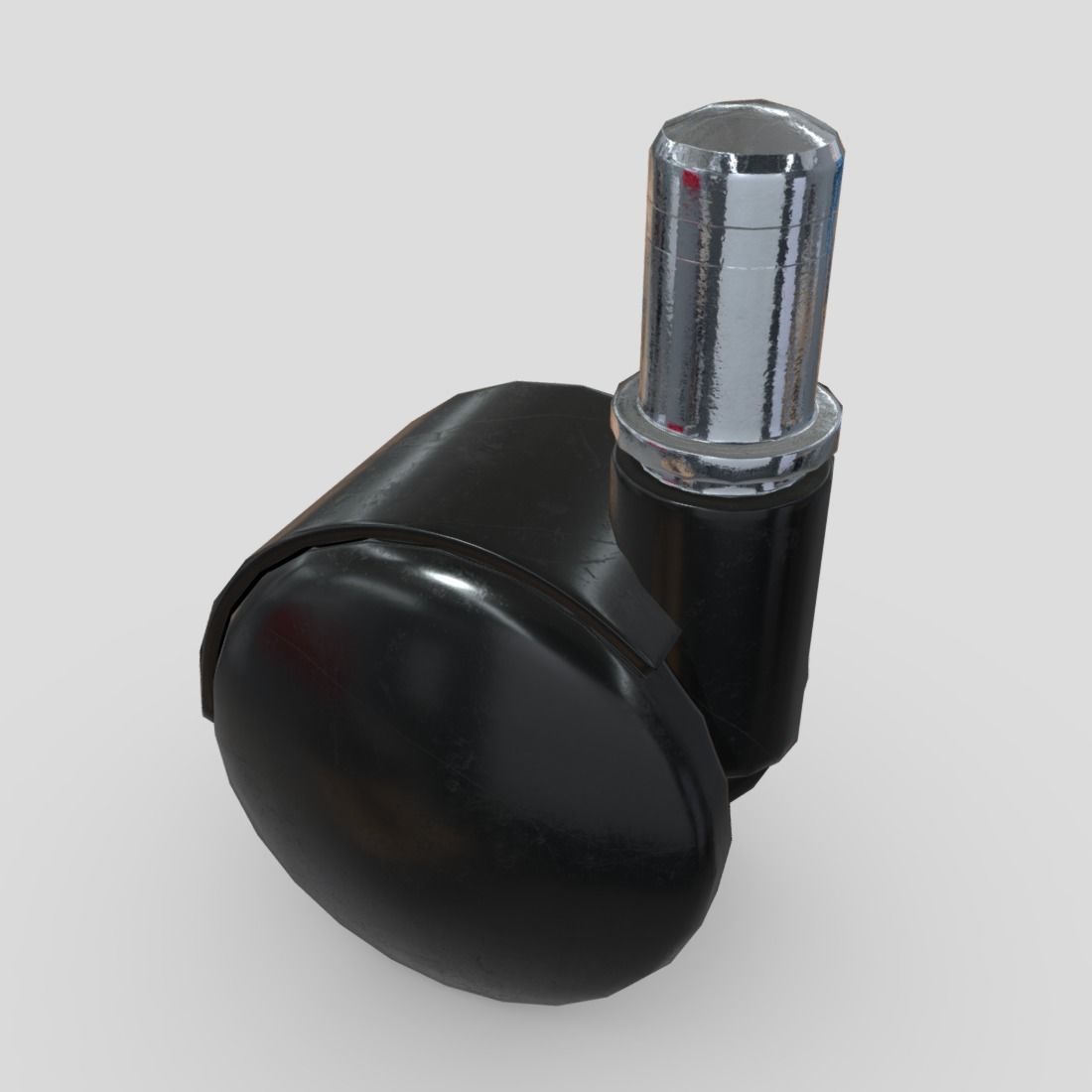 Trolley Wheel Low-poly 3D model_5