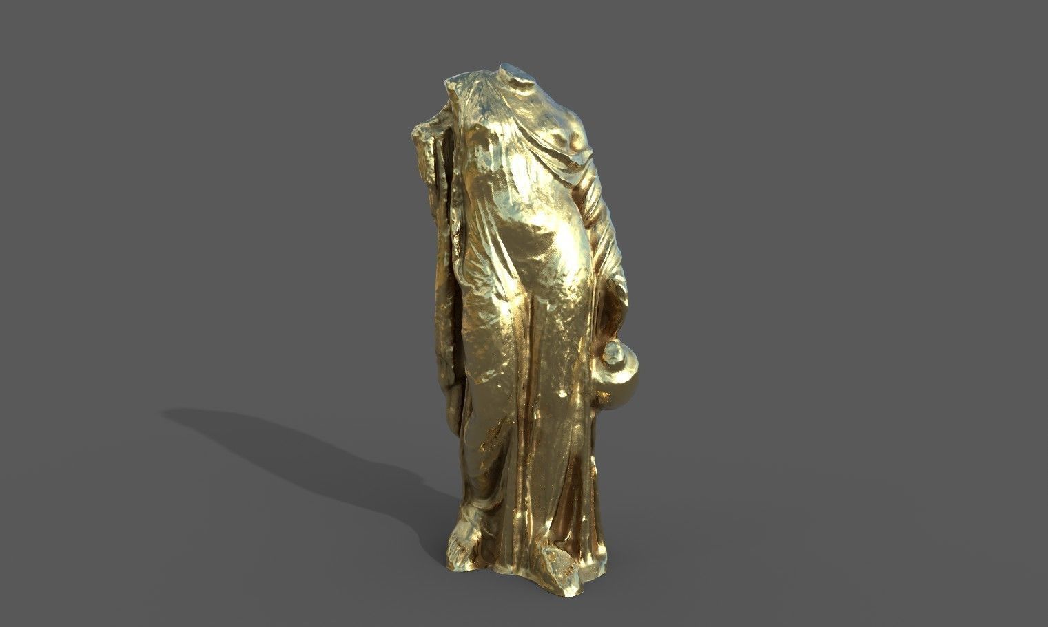 Statue of Aphrodite 4 Low-poly 3D model_23