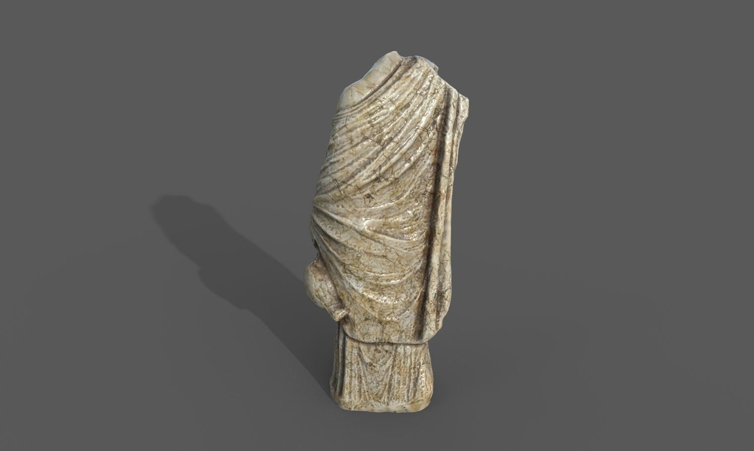 Statue of Aphrodite 4 Low-poly 3D model_13