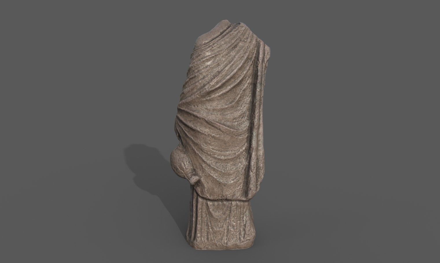 Statue of Aphrodite 4 Low-poly 3D model_5