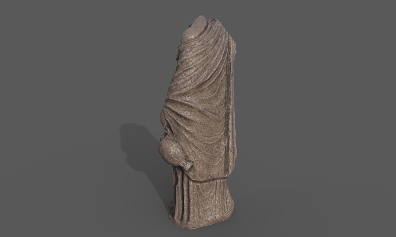 Statue of Aphrodite 4 Low-poly 3D model_4