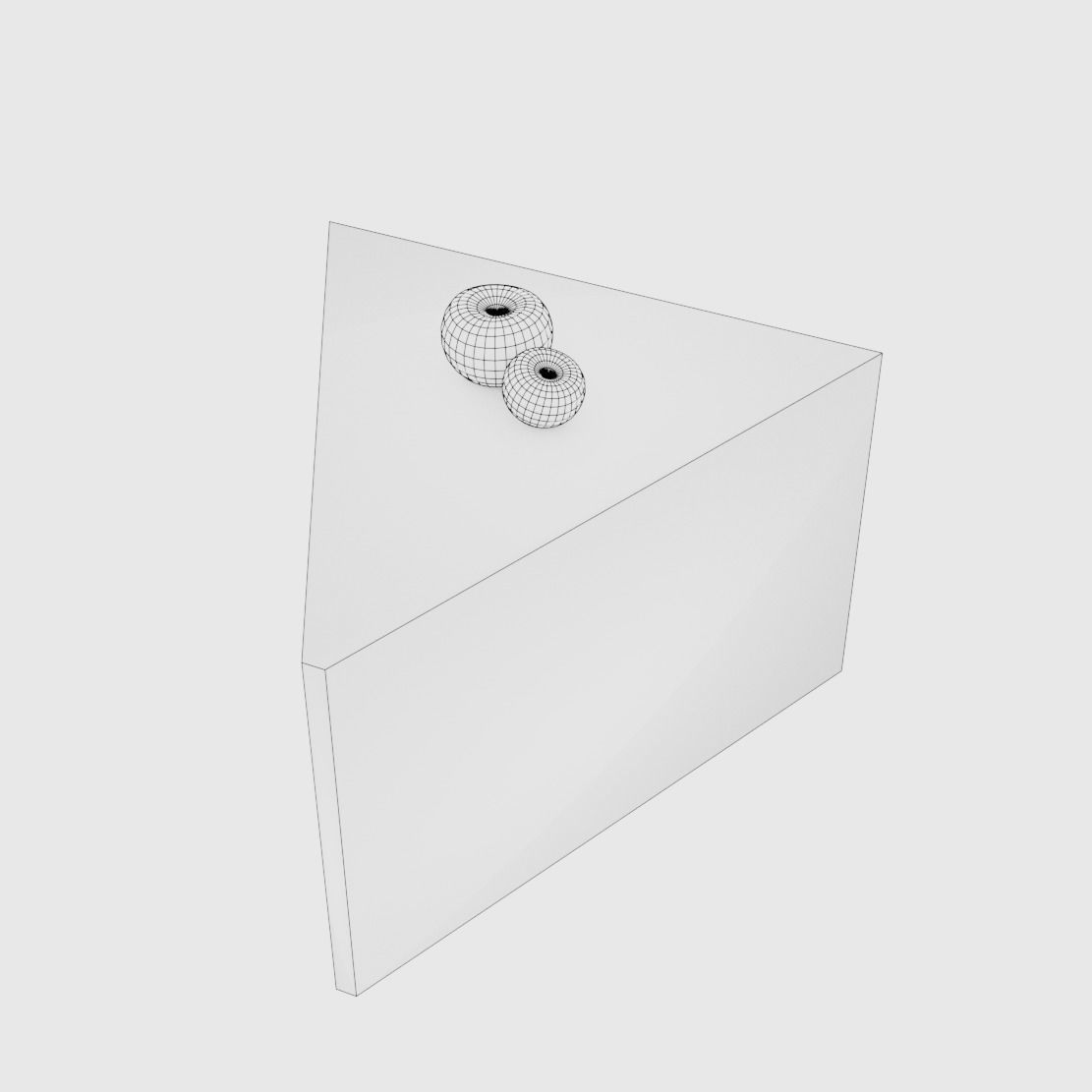 Chocolate Cake Low-poly 3D model_6