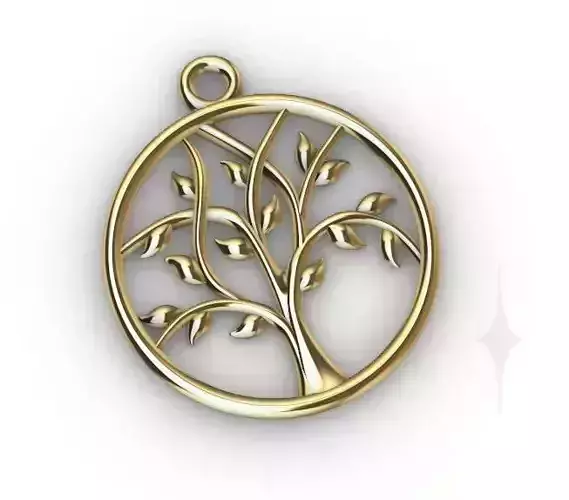 PENDANT FAMILY TREE 3D print model