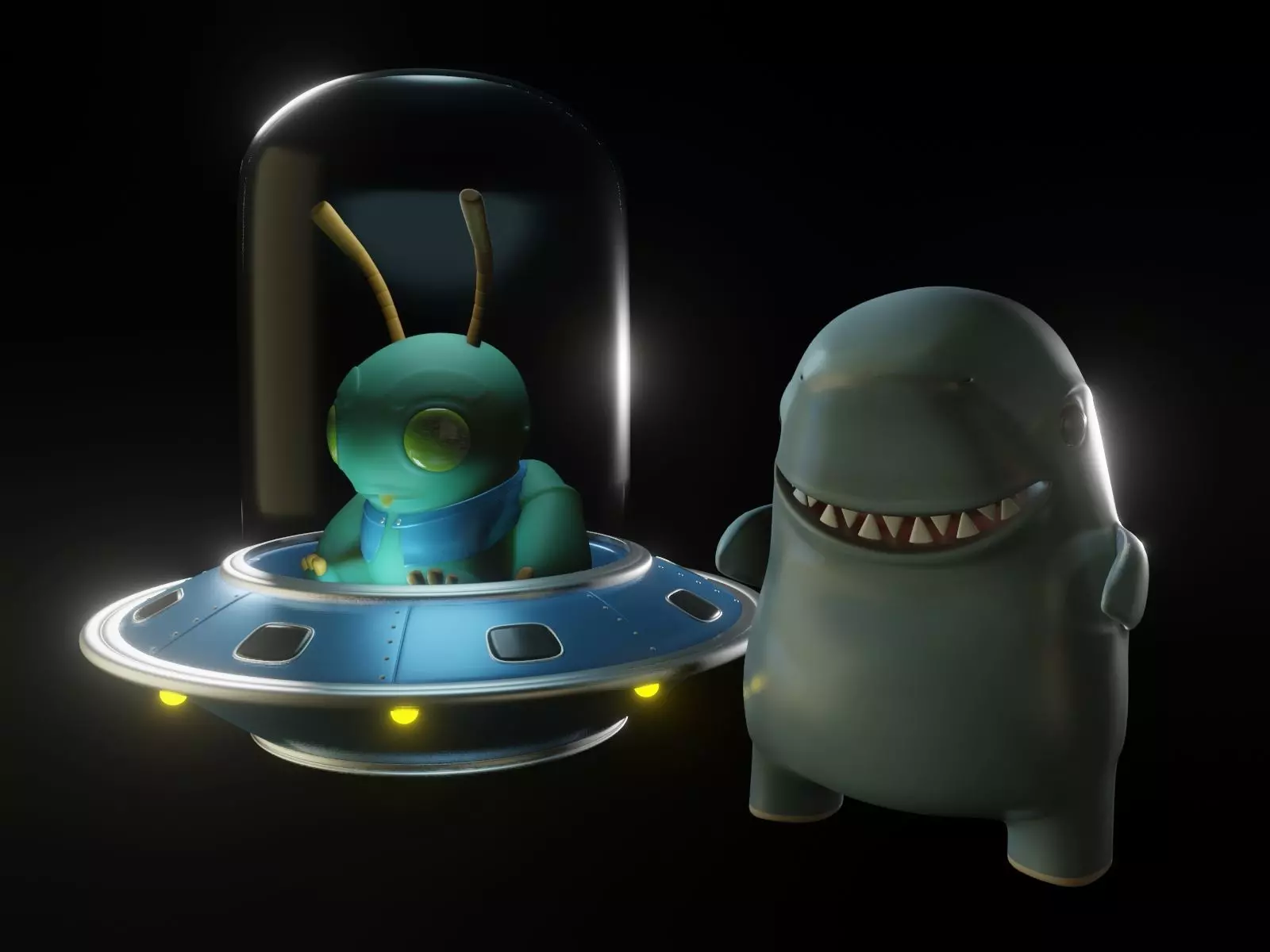 CUTE ALIENS E MONSTERS - friends 3D print model_0